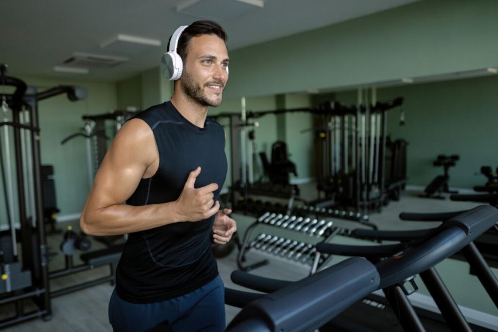 Staying fit at the gym