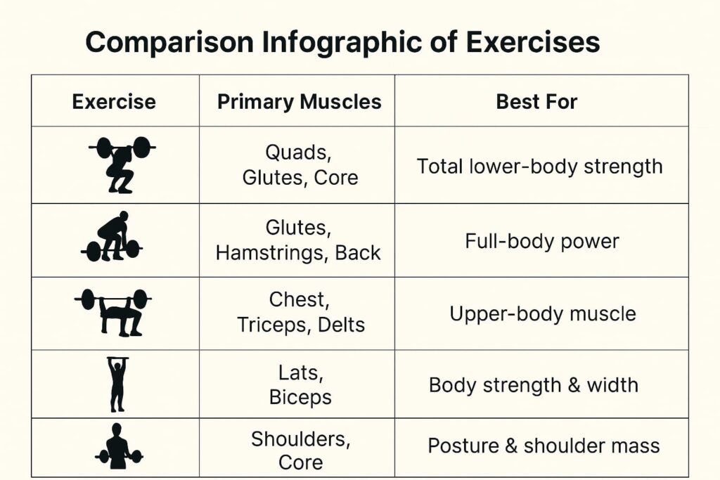 best gym exercises