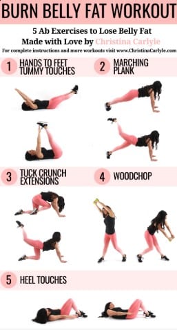 6 exercises to burn belly fat