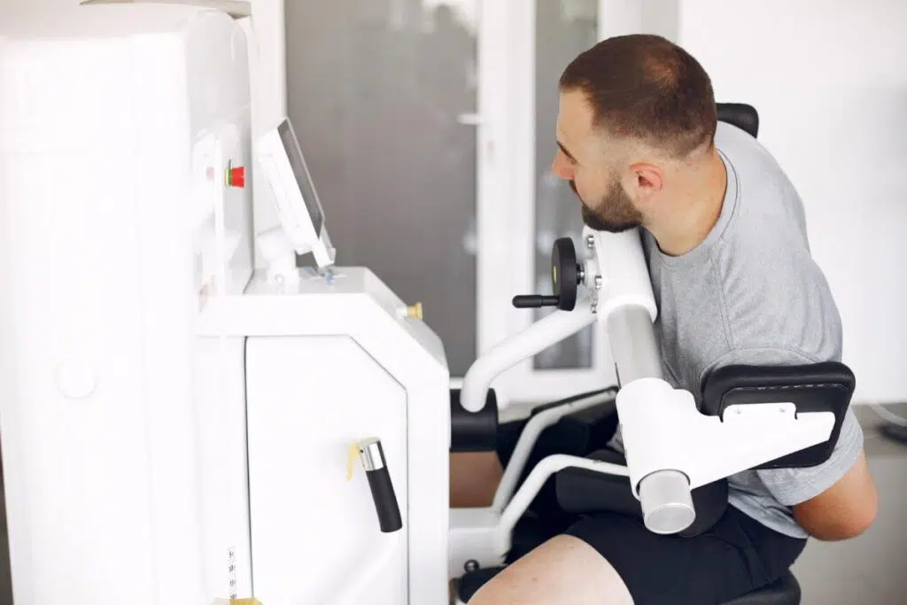 Arm Exercise Machines at the Gym