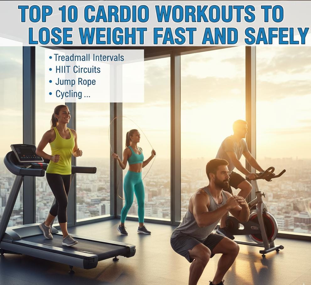 Top 10 Cardio Workouts To Lose Weight Fast and Safely