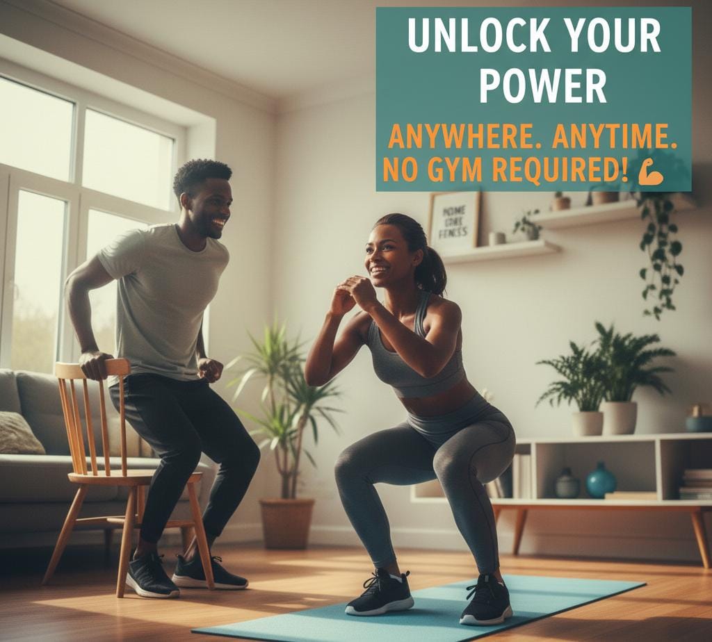 How to Exercise at Home Without Equipment Easy No Gym Workout 2 How to Exercise at Home Without Equipment 1