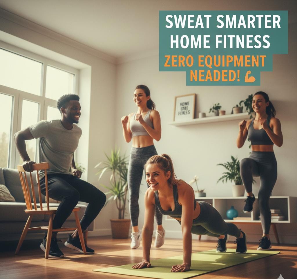 How to Exercise at Home Without Equipment Easy No Gym Workout 3 How to Exercise at Home Without Equipment