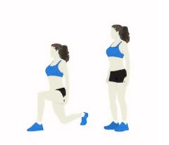 Cardio Exercise For Weight Loss at Home for Female 6 Screamer Lunges