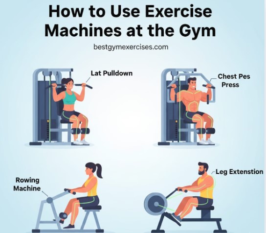 How to Use Exercise Machines at the Gym Safely and Confidently (A Beginner-Friendly Guide) 2 How to Use Exercise Machines at Gym for Beginners