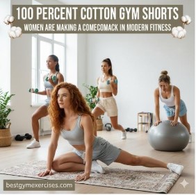 100 Percent Cotton Gym Shorts Women