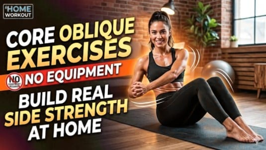 Core oblique exercises without equipment
