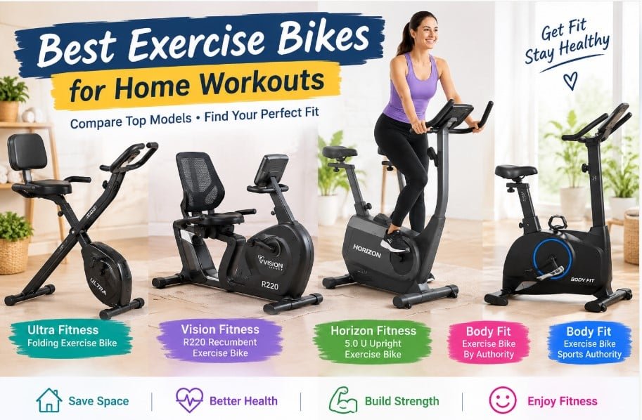Ultra Fitness Folding Exercise Bike